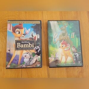 Bambi dvd and Bambi II dvd